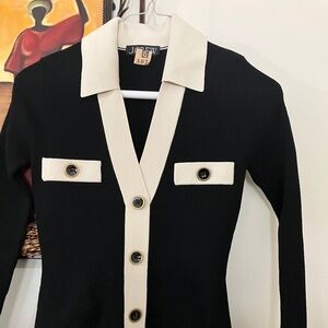 J.crew Contrast-trim sweater-dress